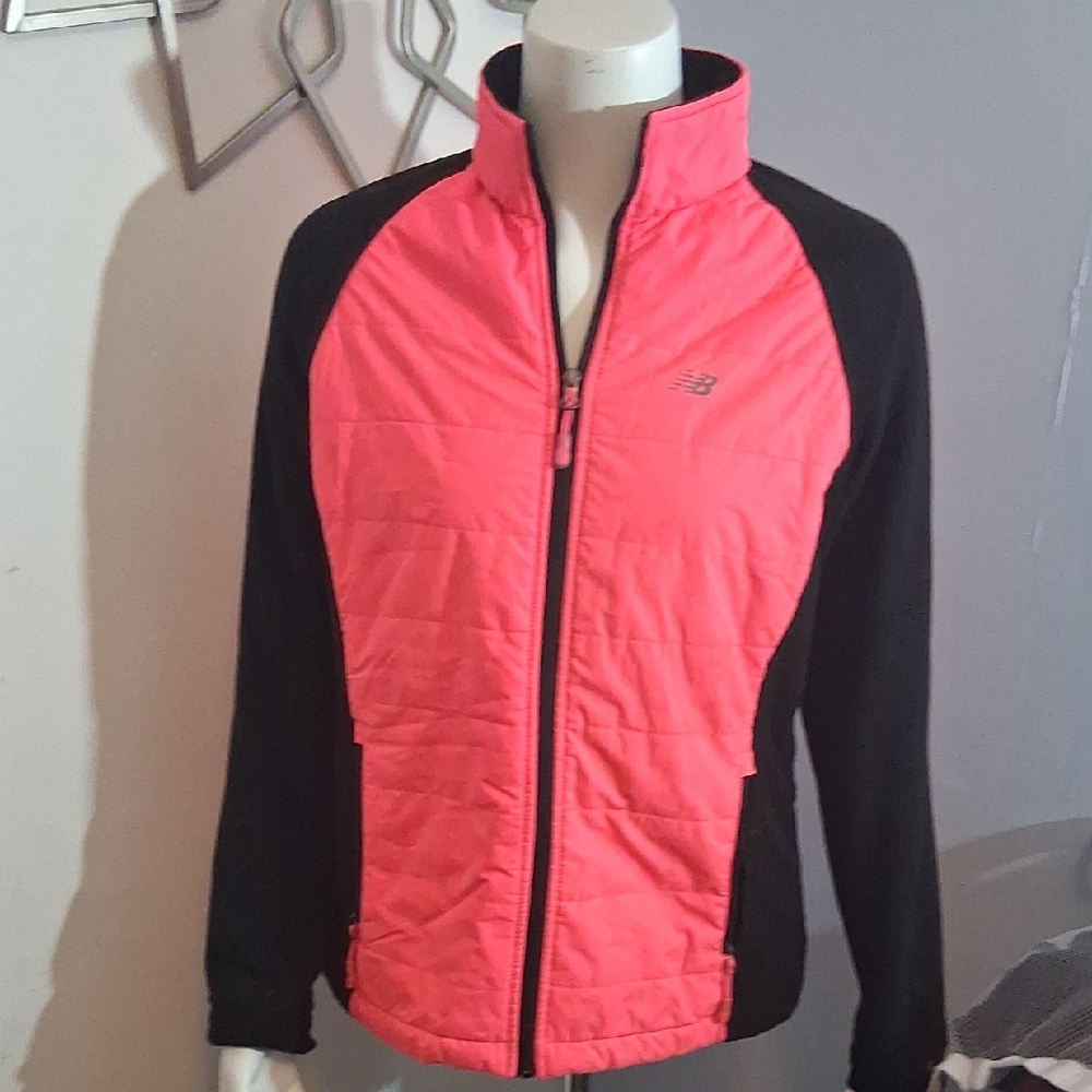 New Balance Women's Vibrant Pink and Black Ski Jacket